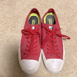 Red Converse Chuck Taylor’s